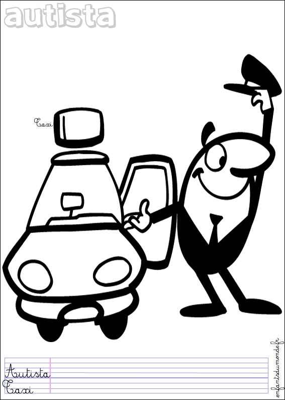 coloriage taxi 1